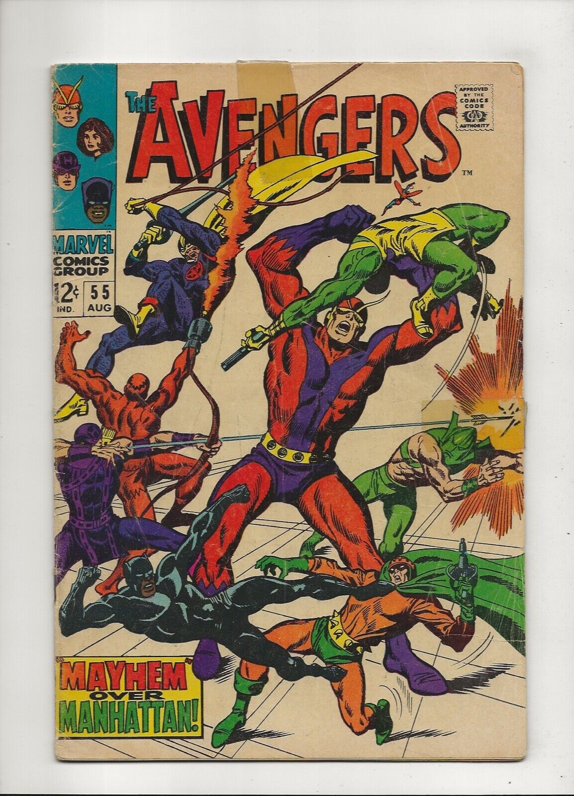 The Avengers #55 (1968) 1st App Ultron VG- 3.5