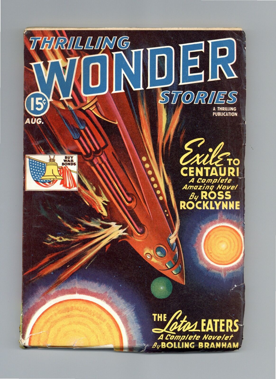 Thrilling Wonder Stories Pulp Aug 1943 Vol. 24 #3 VG 4.0