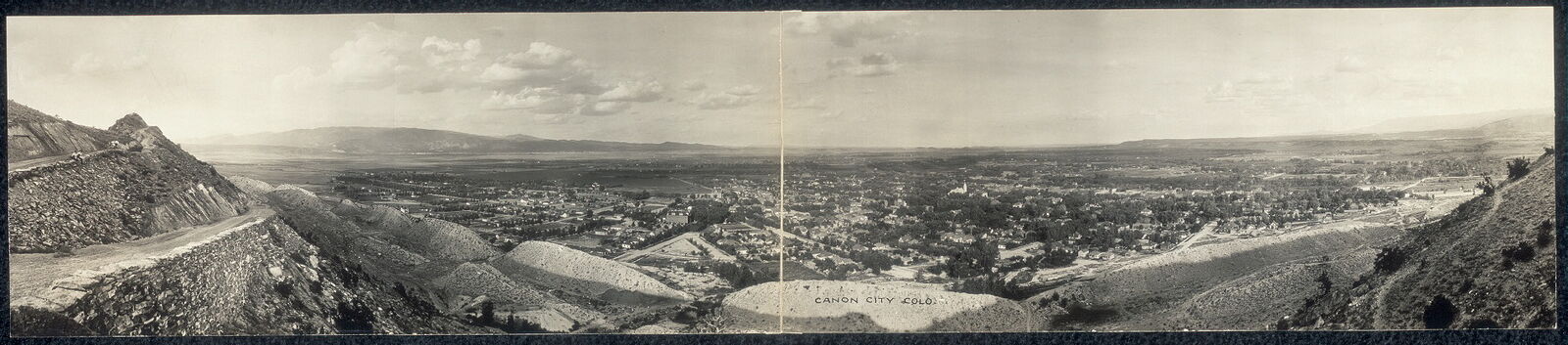 Photo:1909 Panoramic: Canon City,Colorado