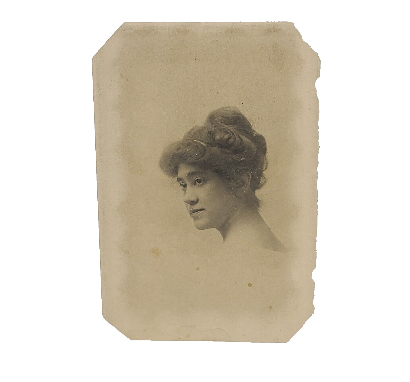 Victorian Era Woman Lady Photograph Portrait Black and White Antique