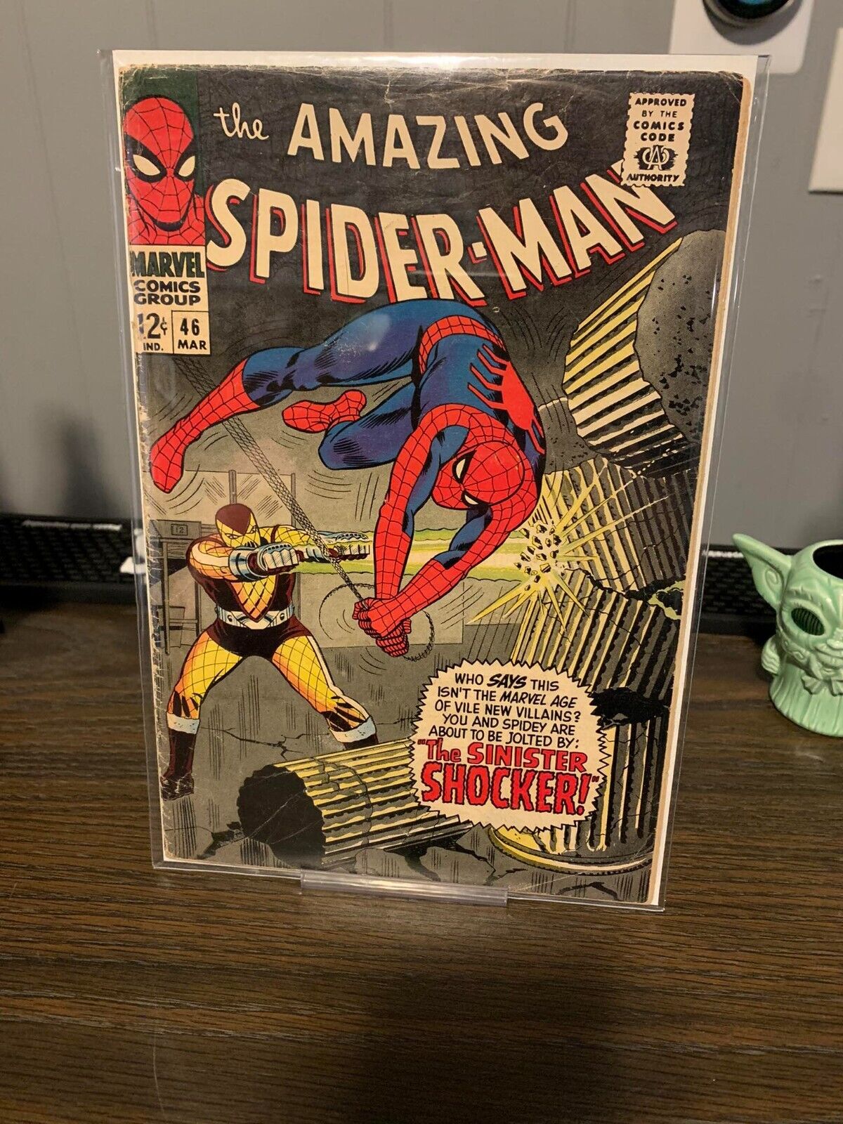 Amazing Spider-Man #46 [1967] 1st Appearance of THE SINISTER SHOCKER 3.0 VG