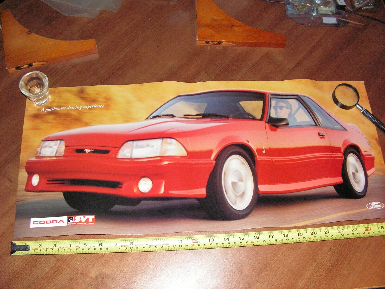 1993 Ford Cobra Mustang SVT 26 x 11 poster.