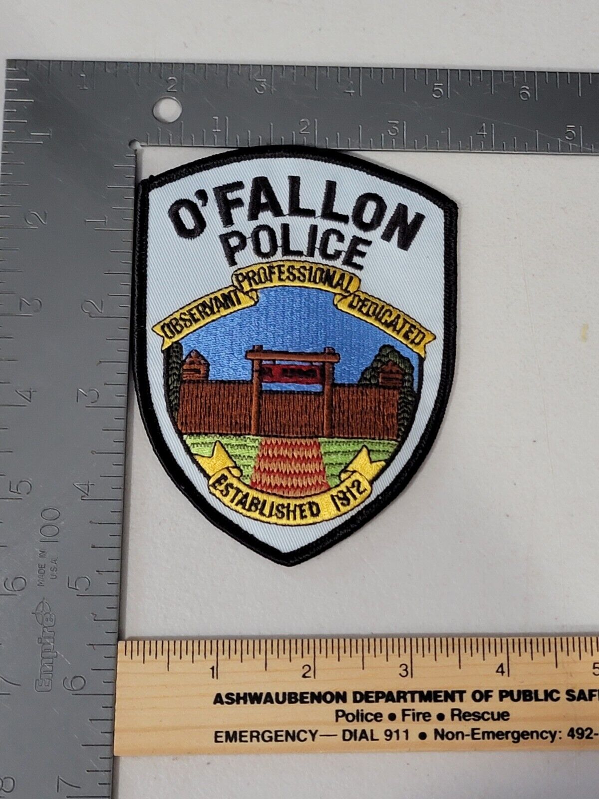 DDb1 Police patch Missouri O\'Fallon 