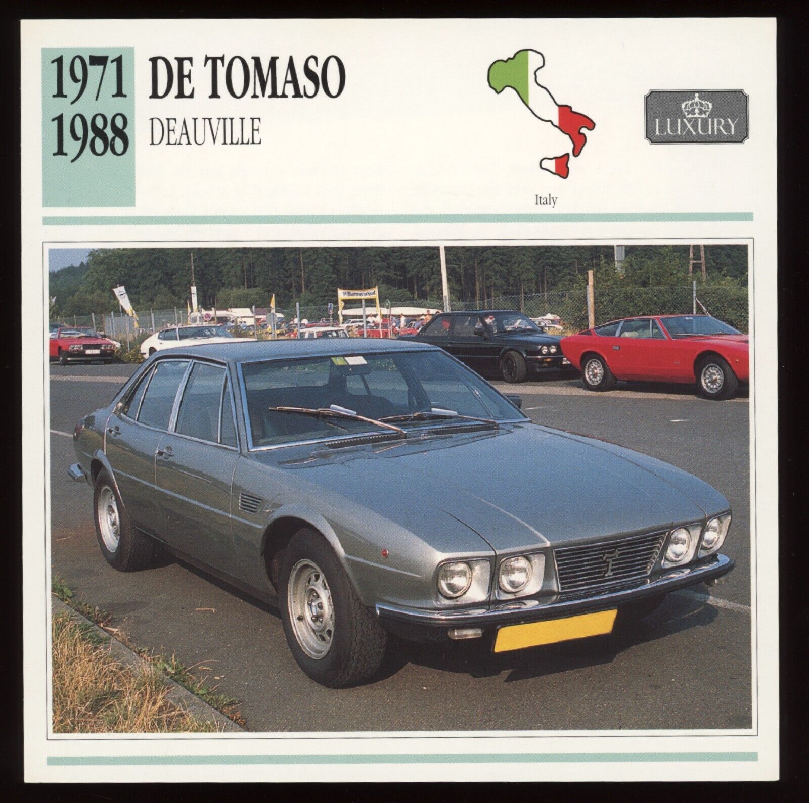 1971 - 1988  De Tomaso  Deauville  Classic Cars Card
