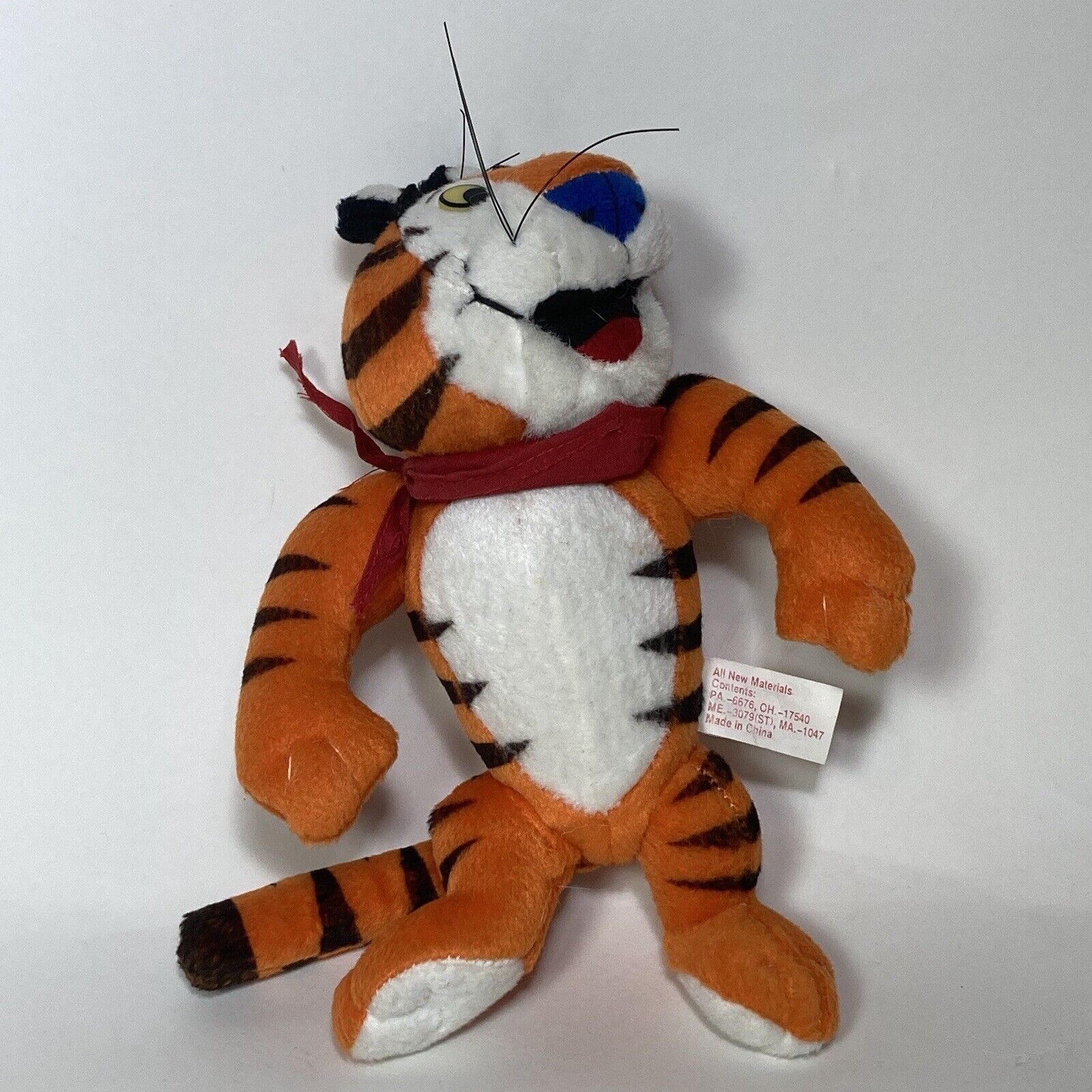 VTG Tony The Tiger Kelloggs Frosted Flakes 7” Plush Stuffed Animal 1990s