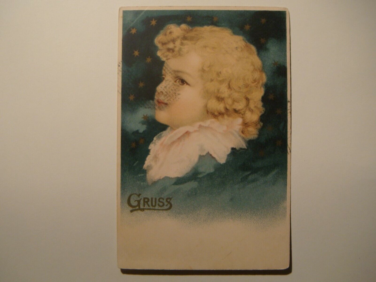 Blonde boy.Gruss.1899.Karlsbad,Austria.