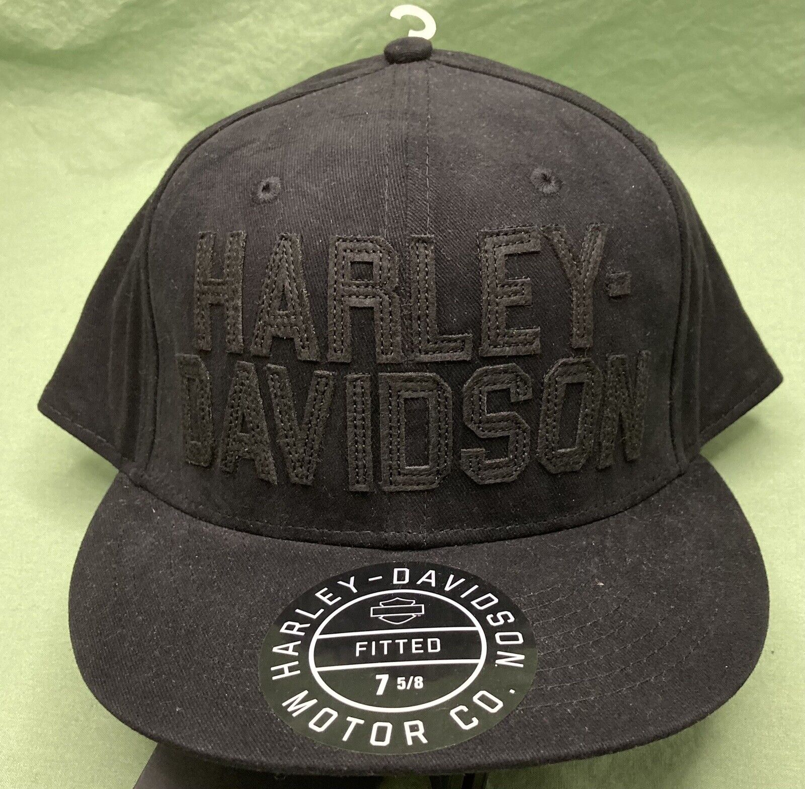 NEW GENUINE HARLEY DAVIDSON 99408-22VM MEN\'S 2XL WOVEN BLACK BB CAP 7-5/8