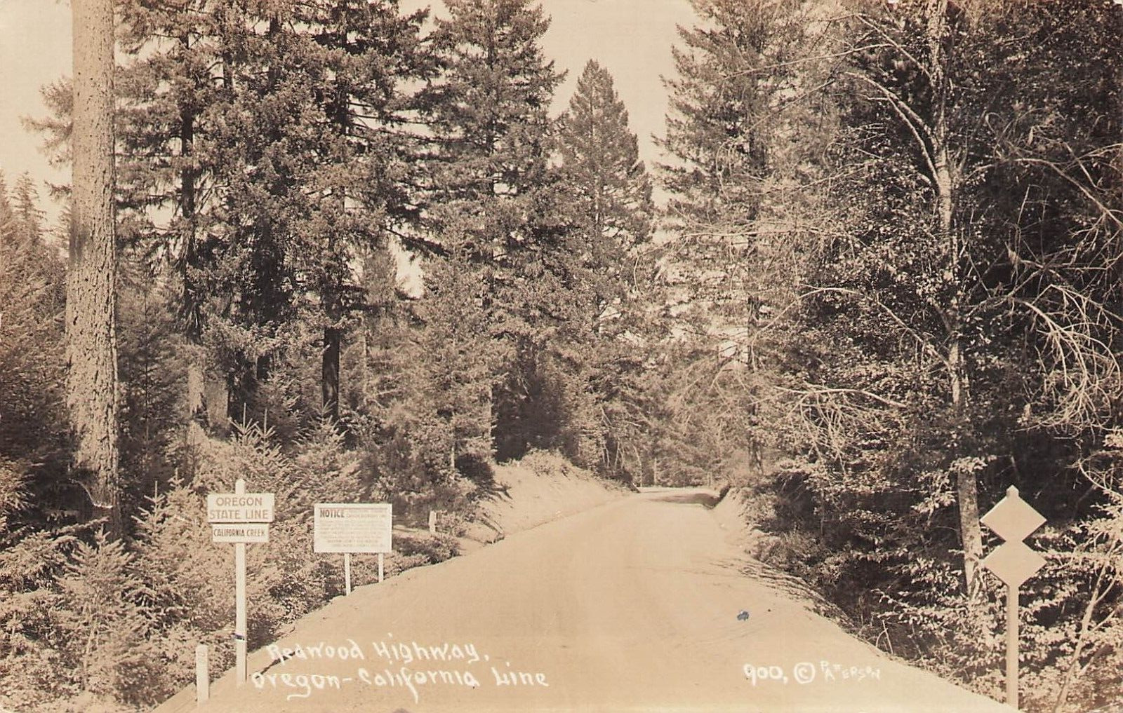 RPPC Redwood Highway Oregon California Line PM 1928 Kerby Oregon