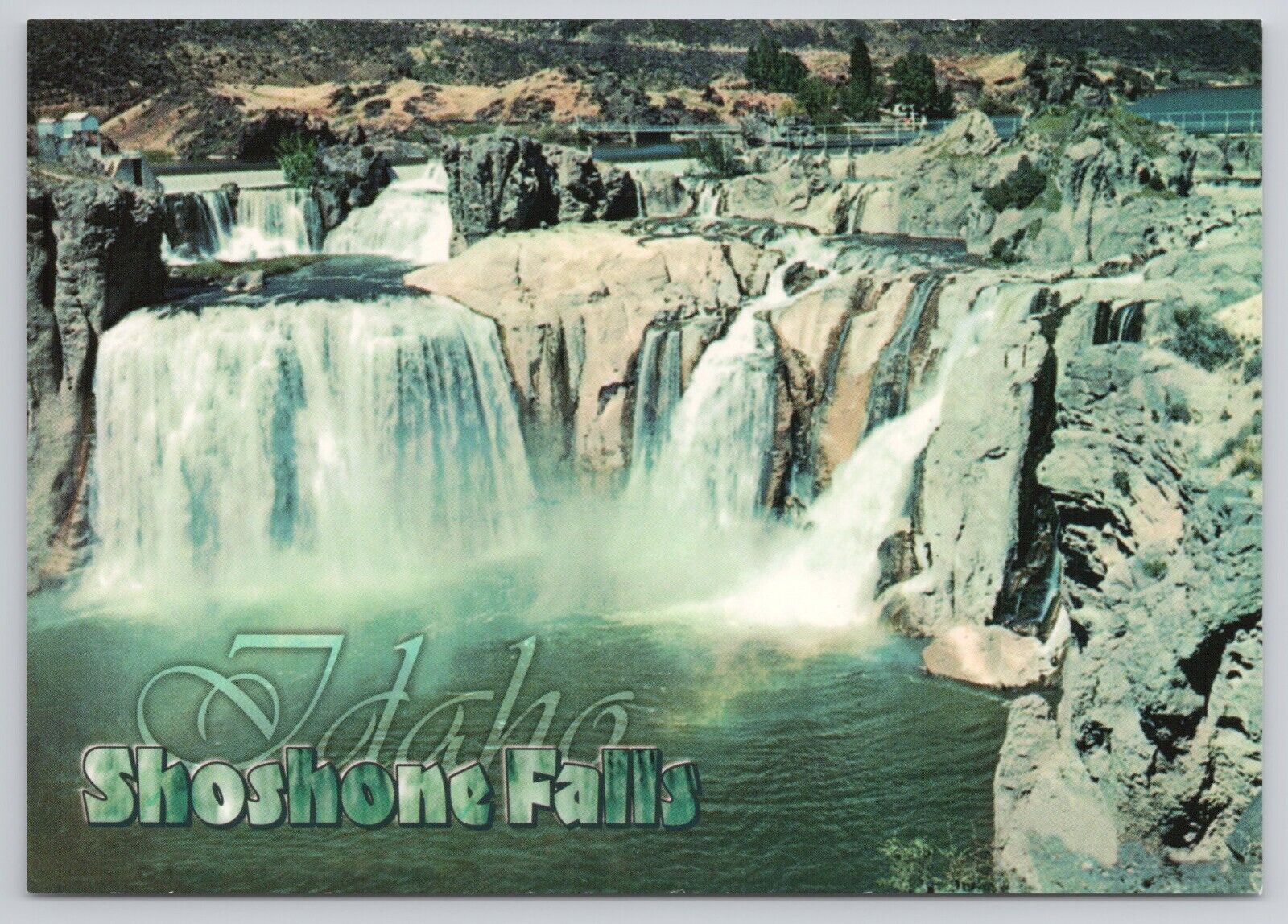 Shoshone Falls Dumping into Snake River Canyon Near Twin Falls Idaho Postcard