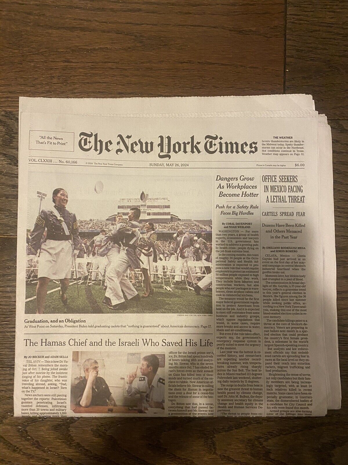The New York Times Sunday May 26, 2024 Complete print Newspaper (NEW)
