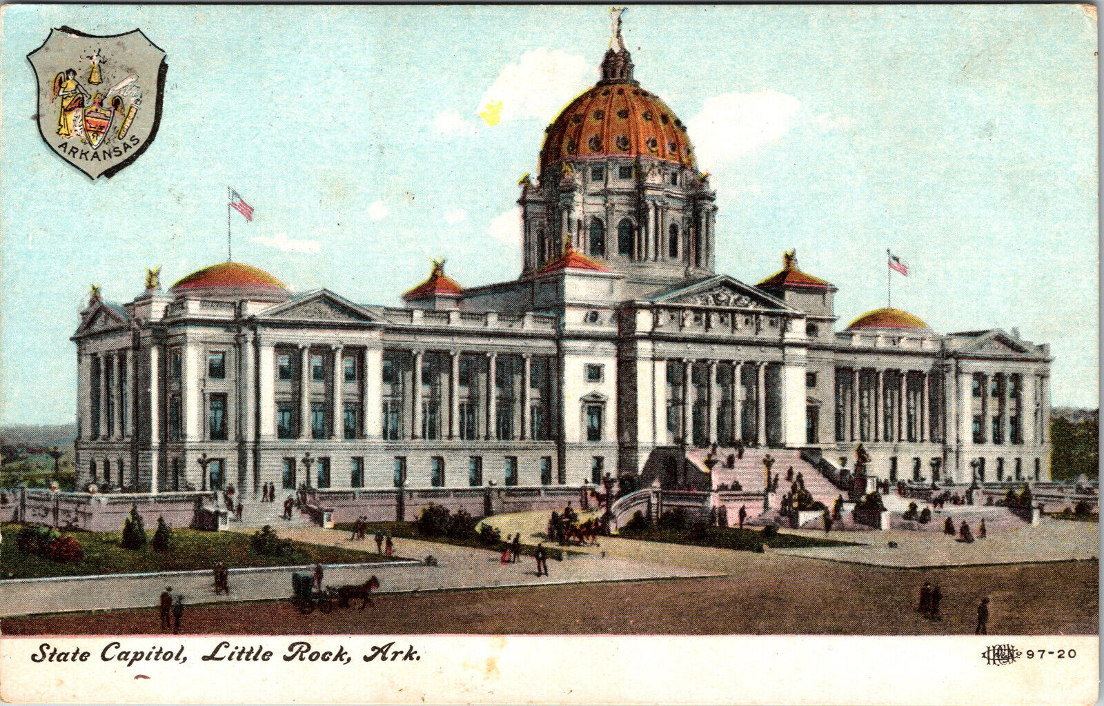 Postcard State Capital Little Rock Arkansas Divided Back Antique Card 