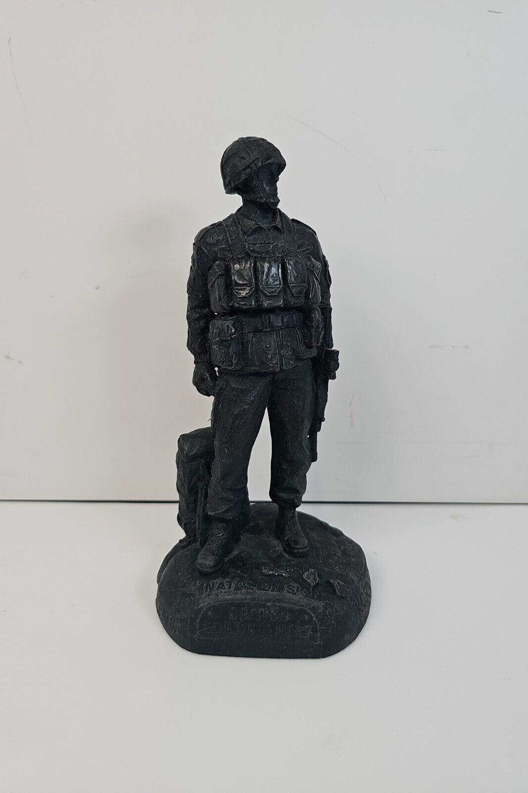 NATO Mission British Contingent Soldier Commemorative Figure Resin Statue 7.5\