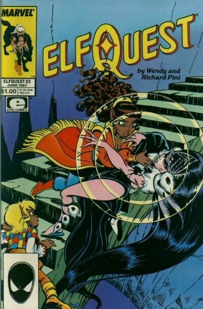 ELFQUEST #23 F, Wendy Pini, Direct Marvel Comics 1987 Stock Image
