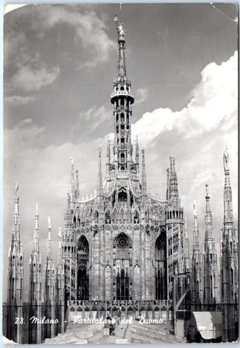 Postcard - Detail of Cathedral - Milan, Italy