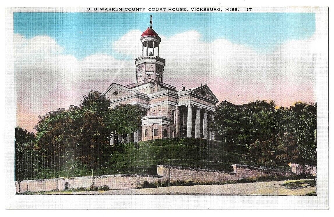 Vicksburg Mississippi c1940\'s Old Warren County Court House, built in 1861