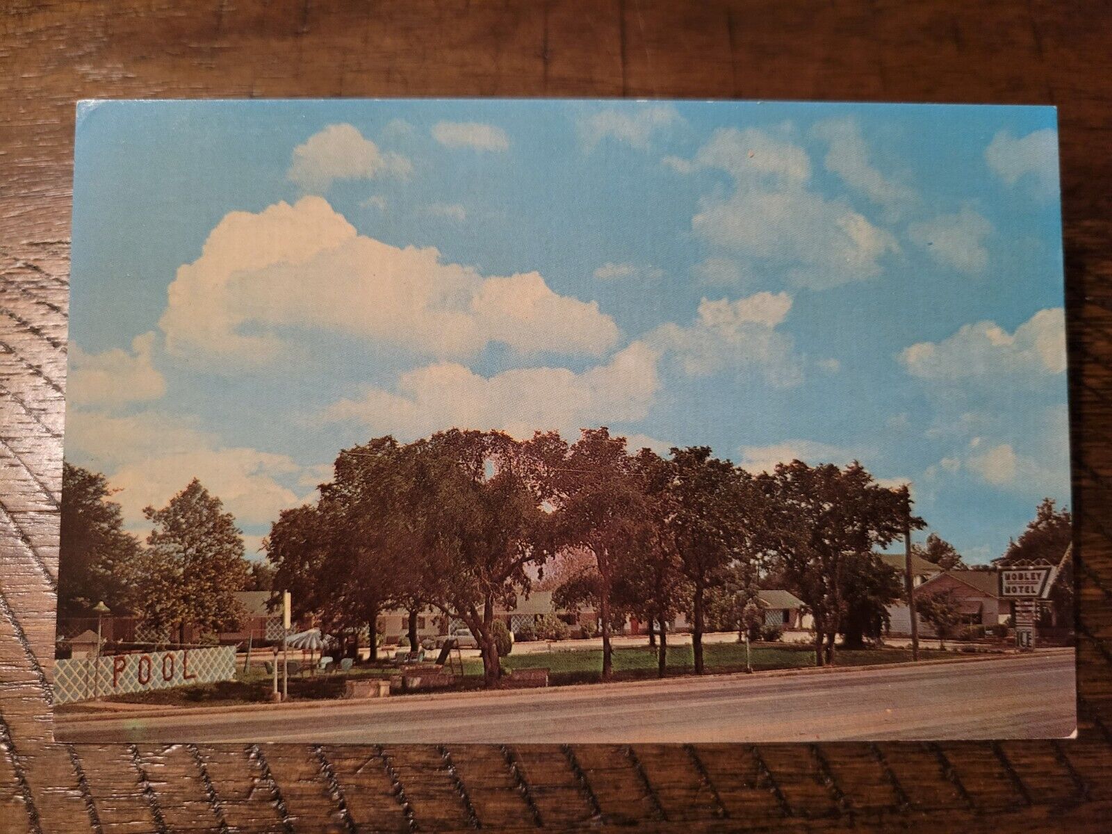 Postcard TX Texas Blanco Mobley Motel Roadside