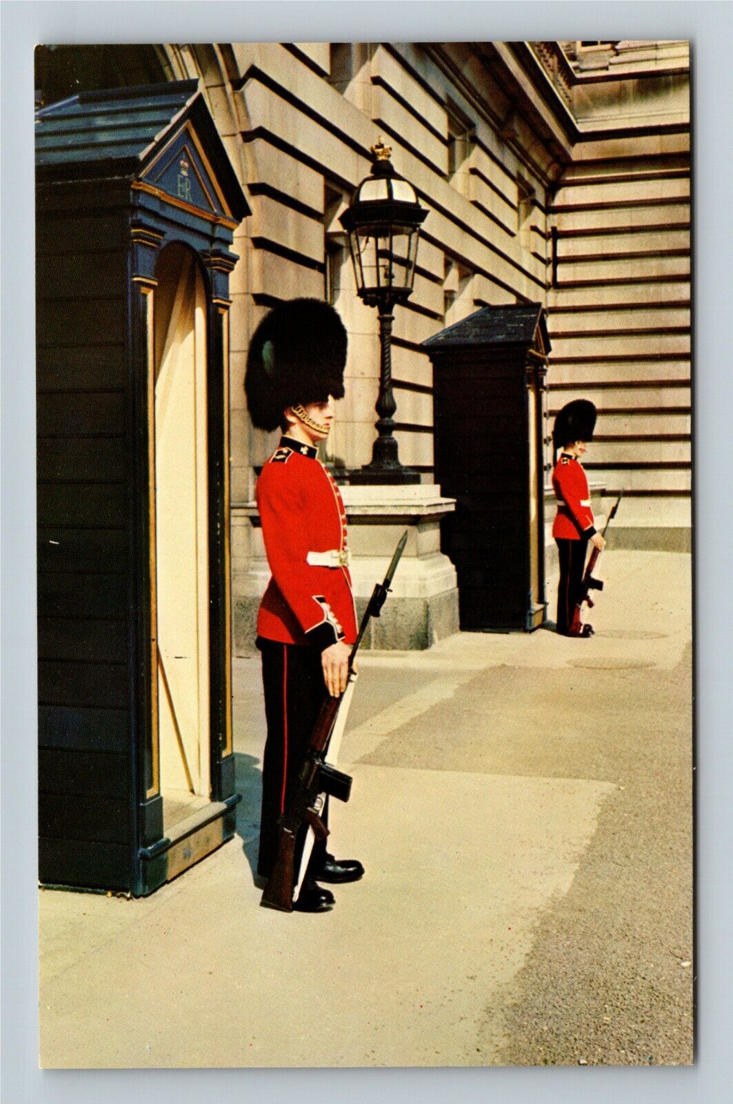 London, UK-United Kingdom, Irish Guards, Buckingham Palace, Vintage Postcard