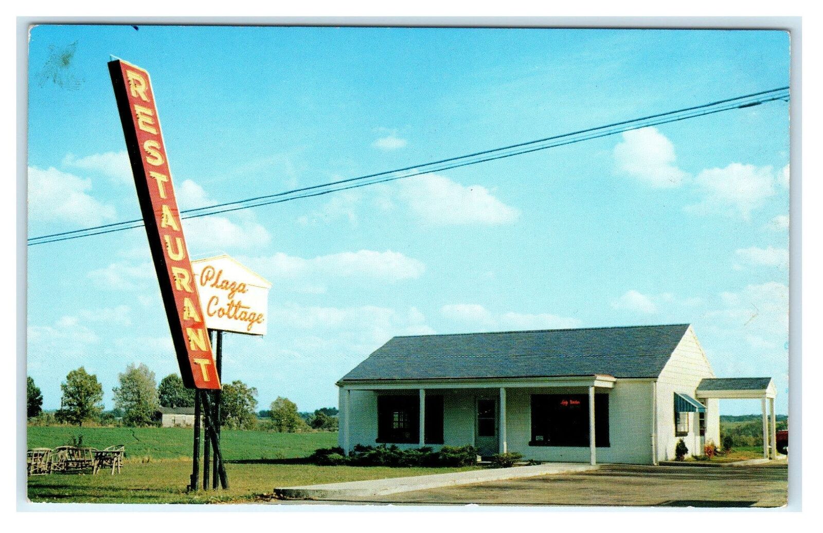 PROSPECT, KY Kentucky ~ Roadside PLAZA COTTAGE Restaurant c1950s Postcard