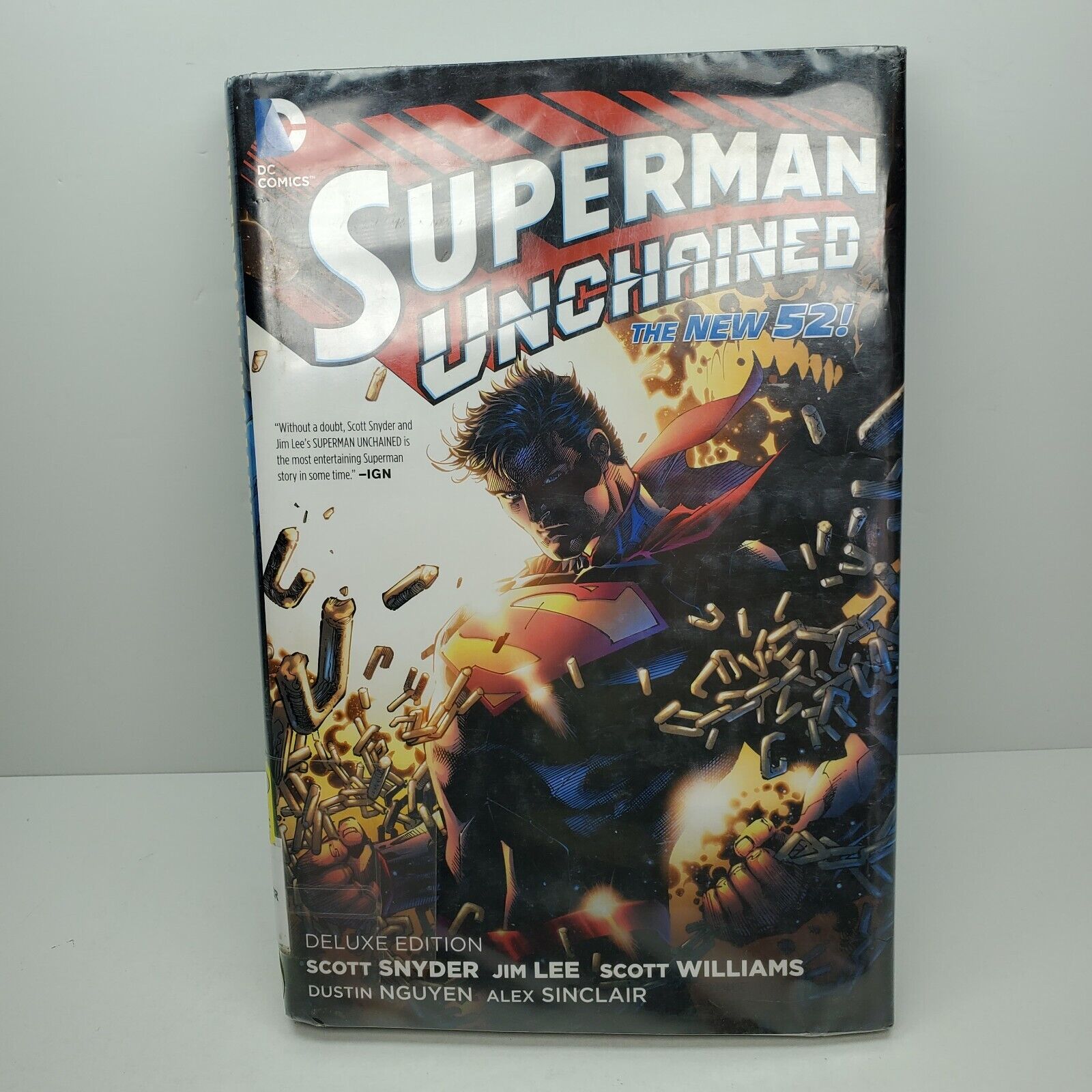 Superman Unchained by Scott Snyder (2014, Hardcover) Deluxe Edition Ex Library