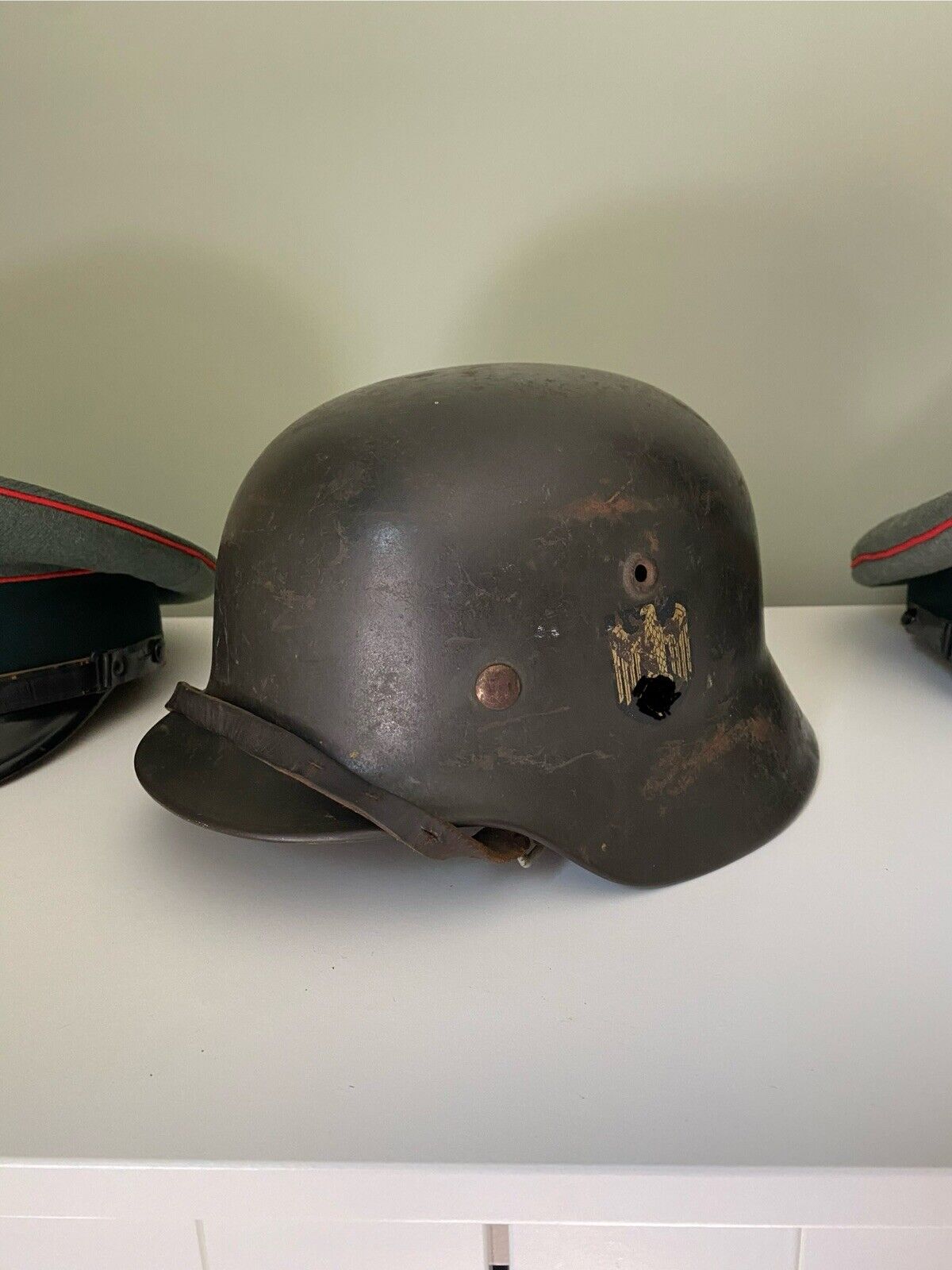 German WW2 M40 Single Decal Helmet
