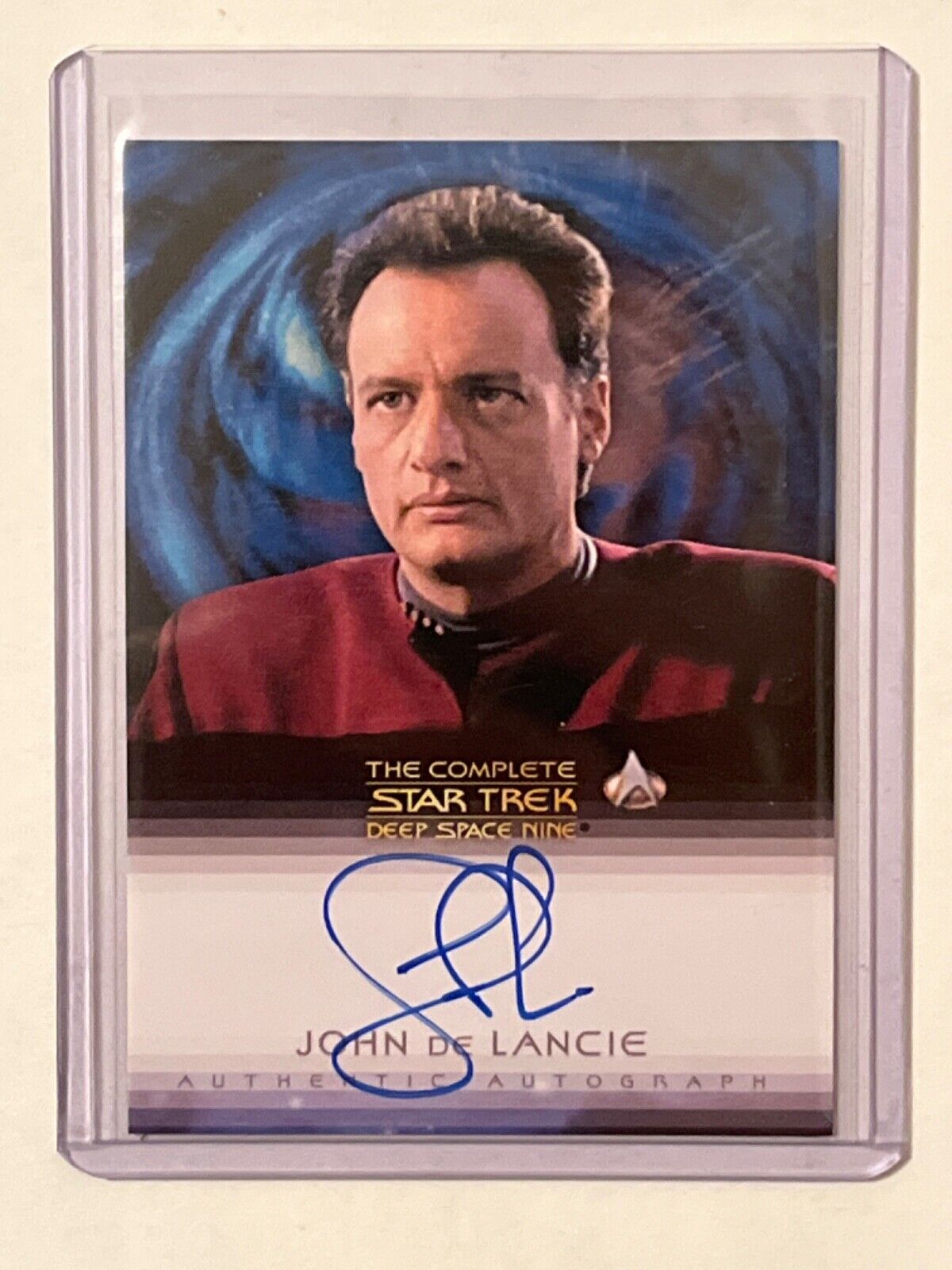 Star Trek Deep Space Nine John de Lancie as Q Autograph Card
