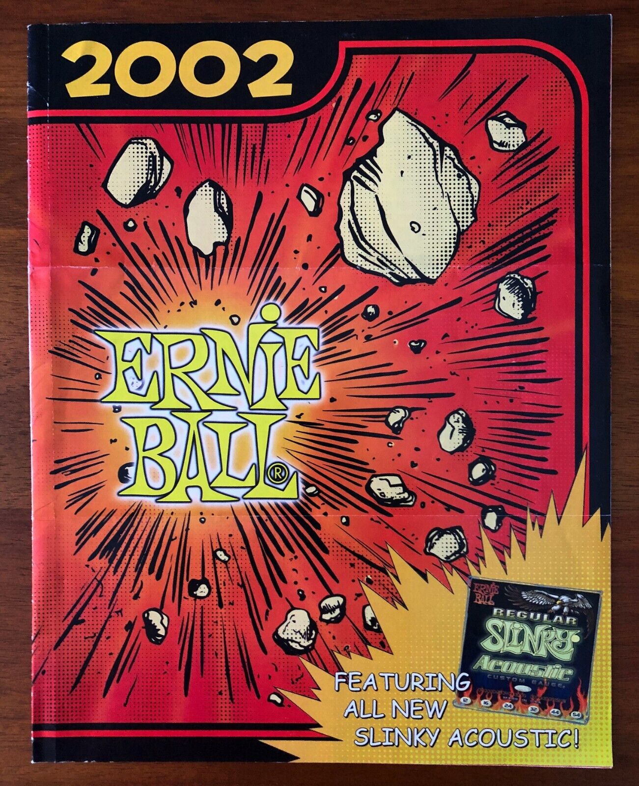Vintage Ernie Ball Guitar Catalog 2002, Strings, Pedals, Plugs, Cables & More