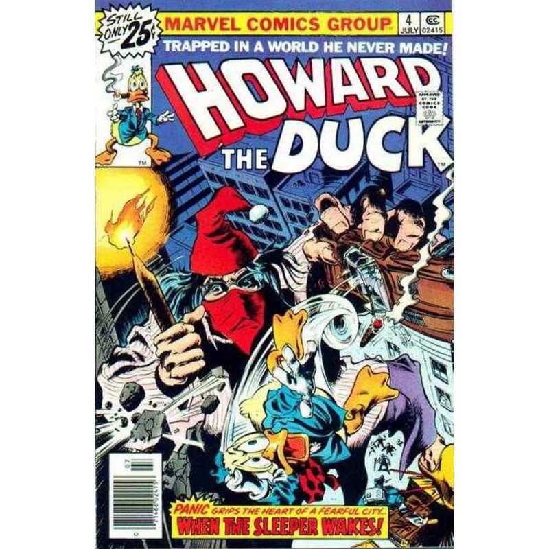 Howard the Duck #4  - 1976 series Marvel comics Fine Full description below [y~