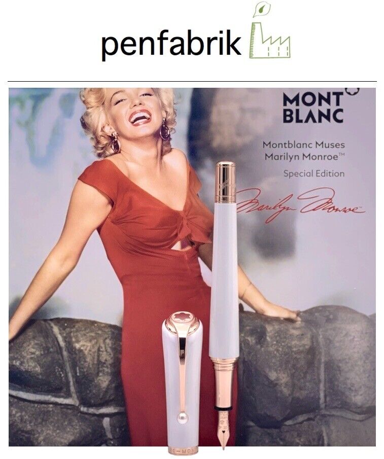 MONTBLANC - Muses Line - Marilyn Monroe Pearl Fountain Pen - 117884 - New + Box