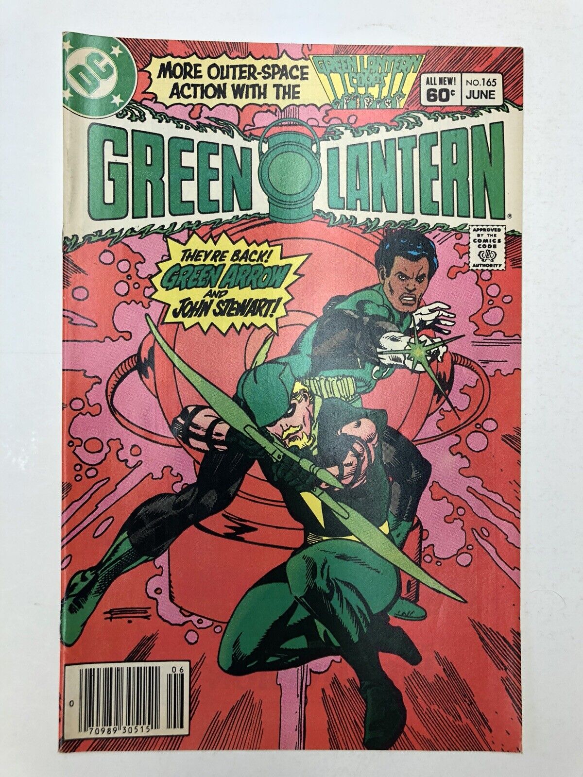 GREEN LANTERN #165 VF+ John Stewart & Green Arrow Newsstand 1983 DC COMICS