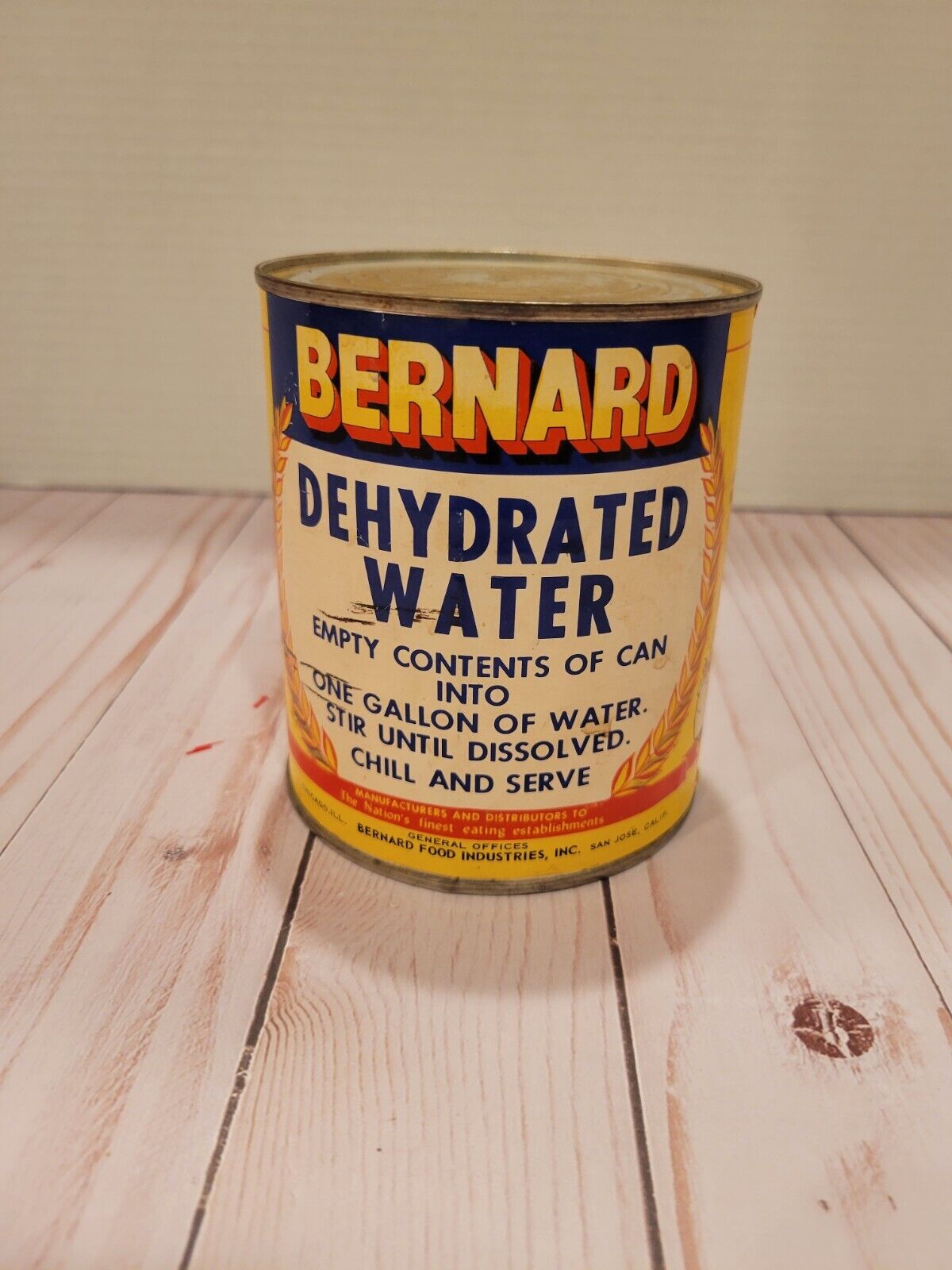 Vintage Bernard Dehydrated Water Gag Gift