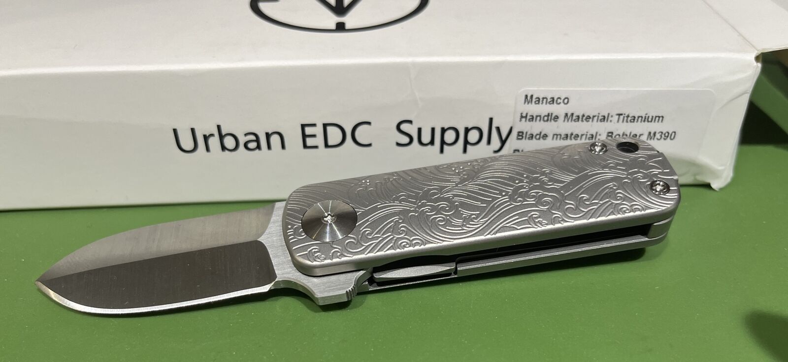 Urban EDC Monaco Knife M390 Titanium Knife Rare