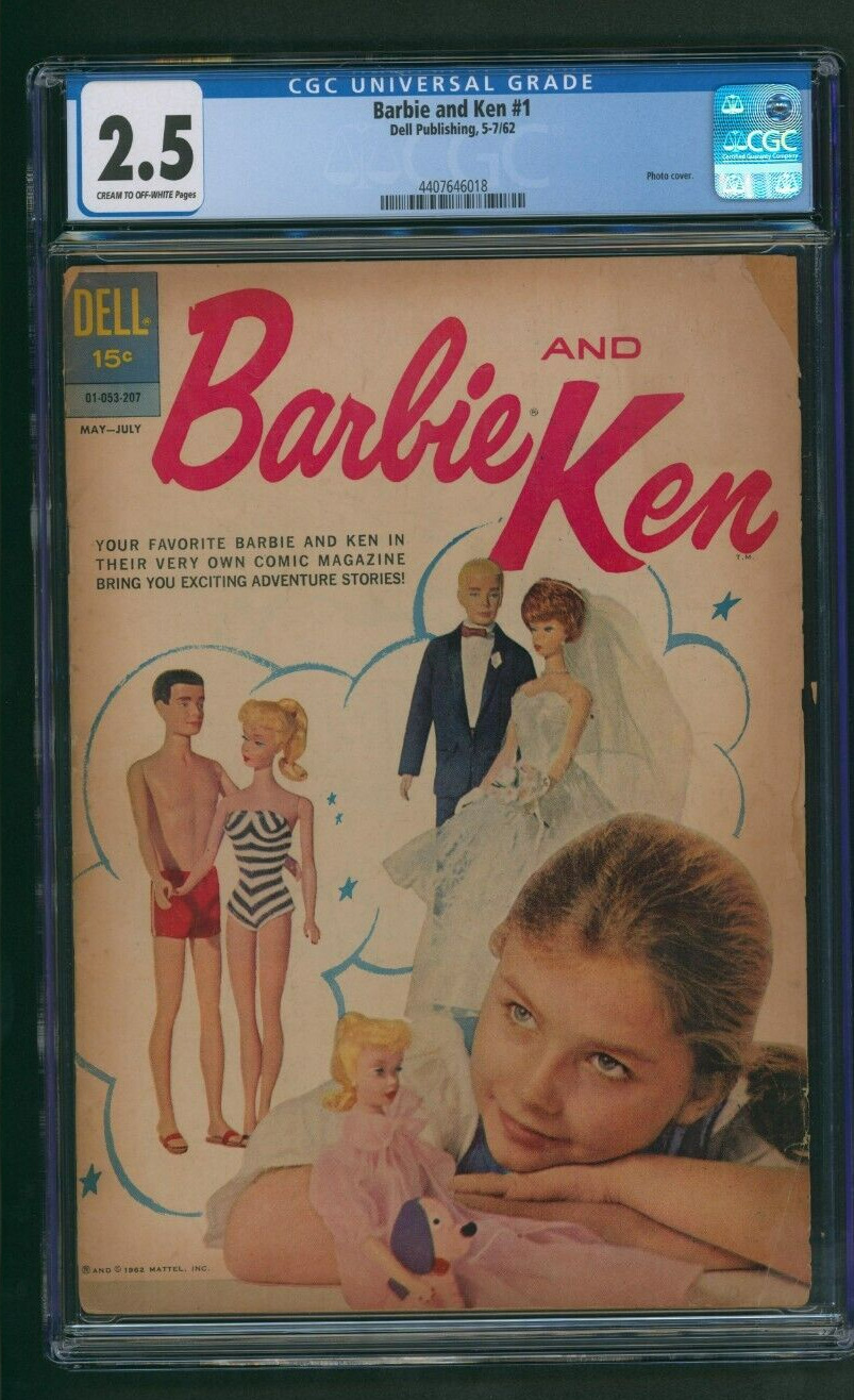 Barbie and Ken #1 CGC 2.5 Dell Publishing Comic Book 1962 Photo Cover