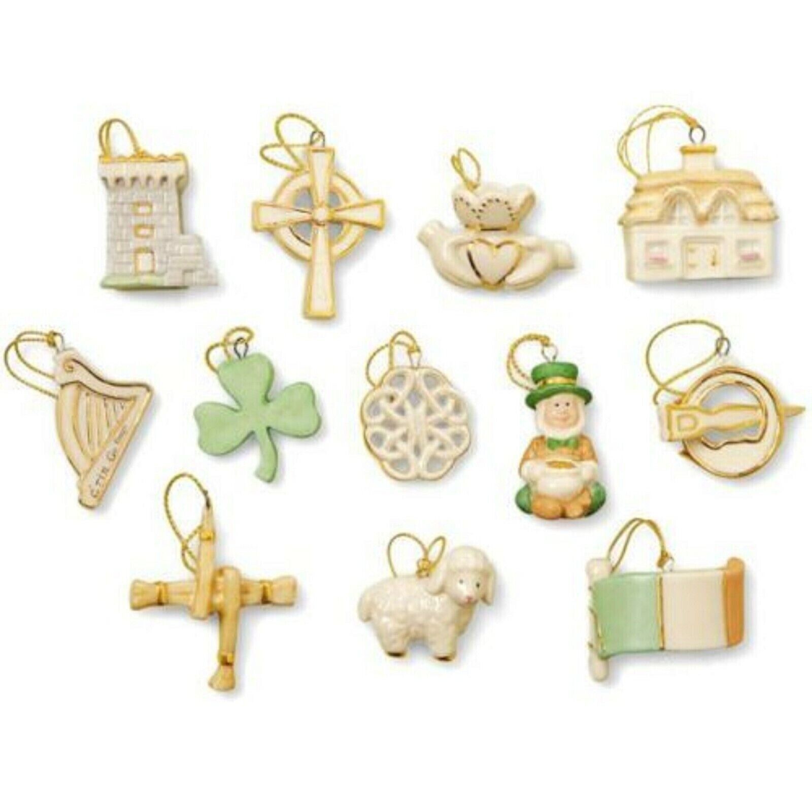 Lenox Luck Of The Irish Miniature Ornaments Complete With Box