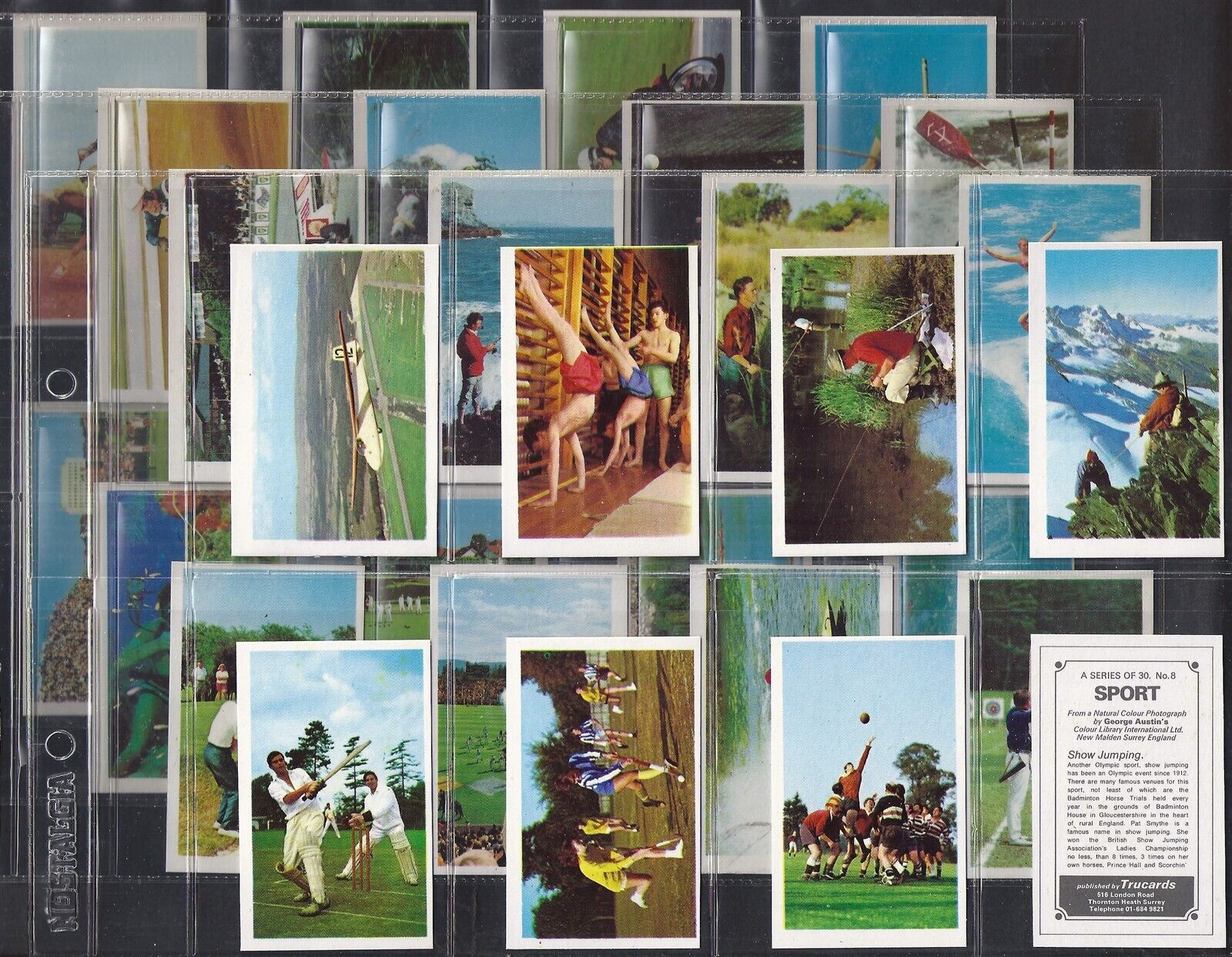 TRUCARDS-FULL SET- SPORT 1972 (M30 CARDS) CRICKET GOLF RUGBY FOOTBALL 