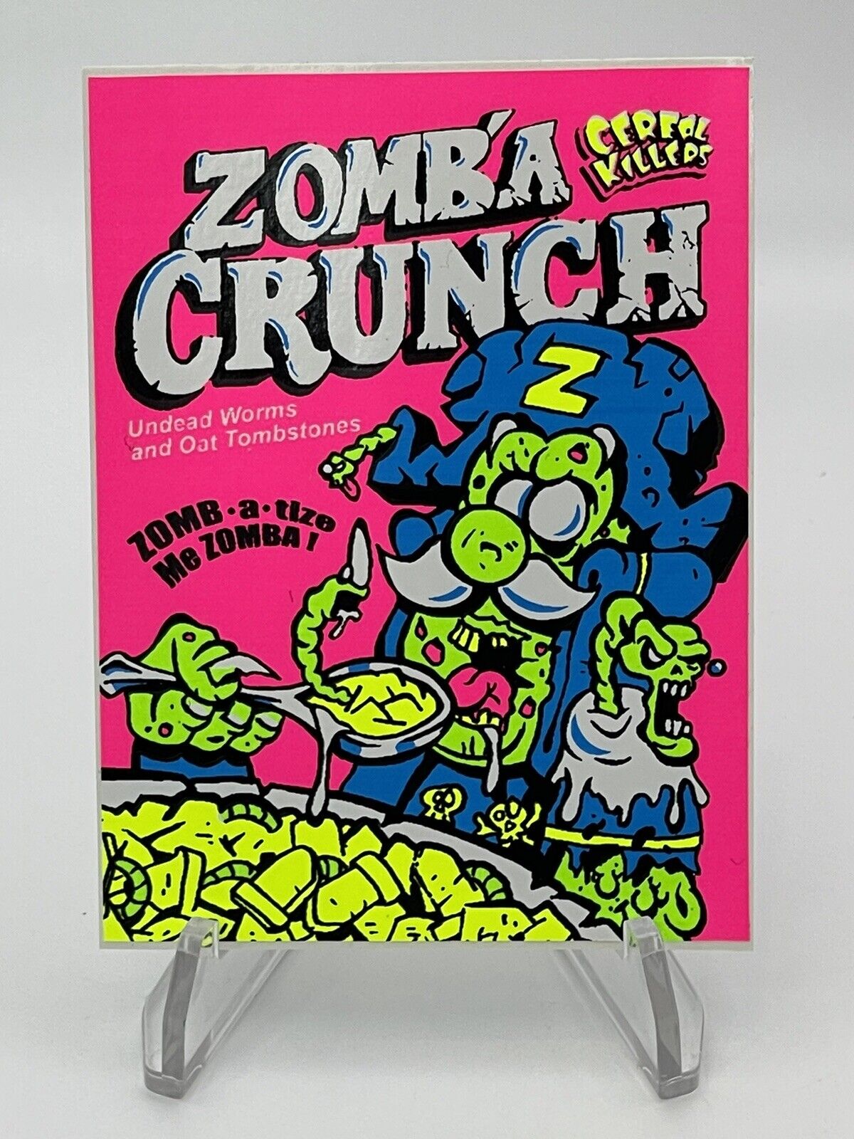 Wax-Eye Cereal Killers Series 1 Glow in the Dark Sticker Zomb\'a Crunch