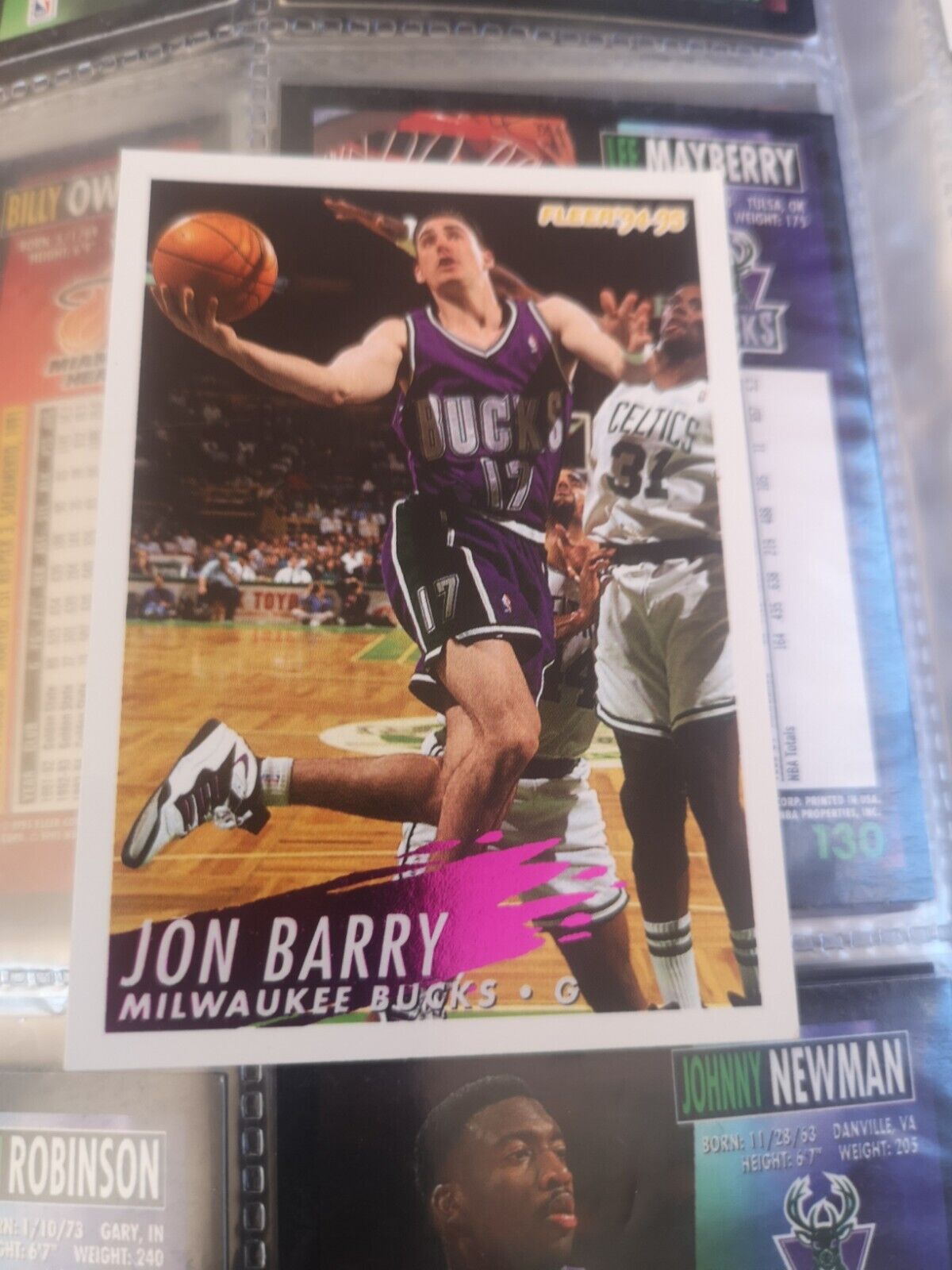 1994 1995 Milwaukee Bucks #128 Fleer Collection NBA Basketball Card