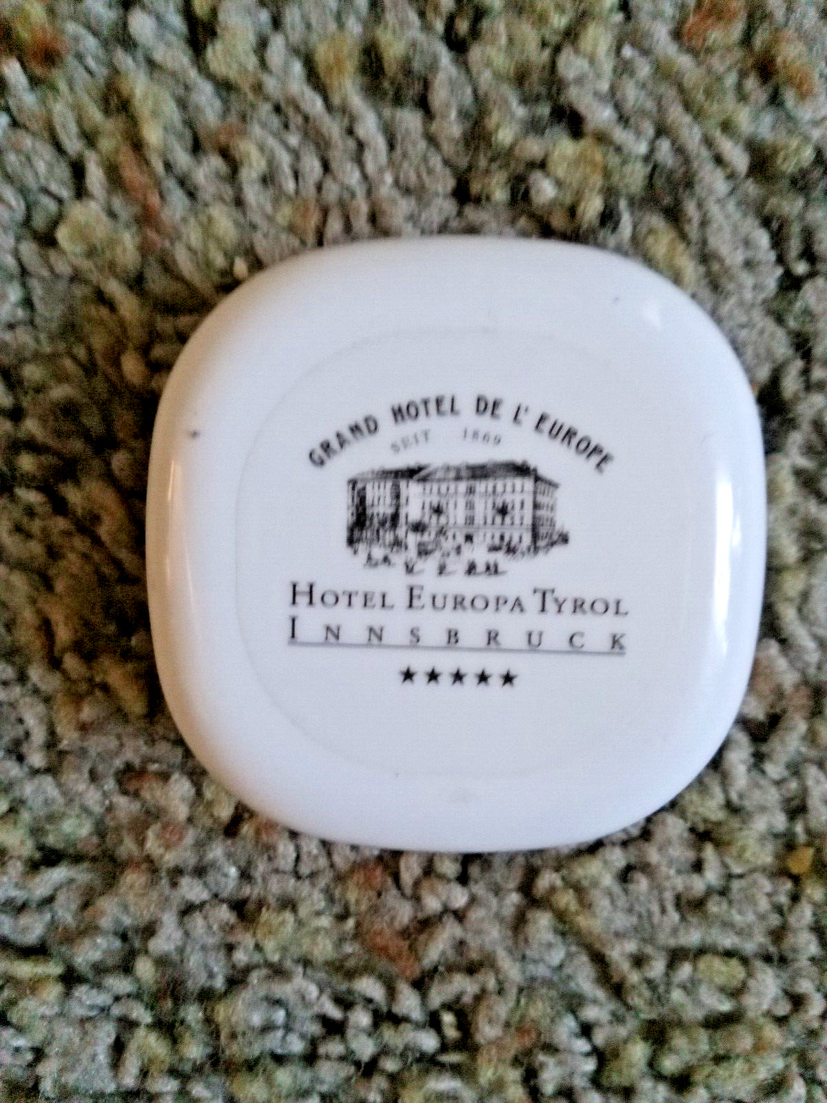 Grand Hotel De L Europe Hotel Europa Tyrol InnsBruck Guest Soap Tray unused soap