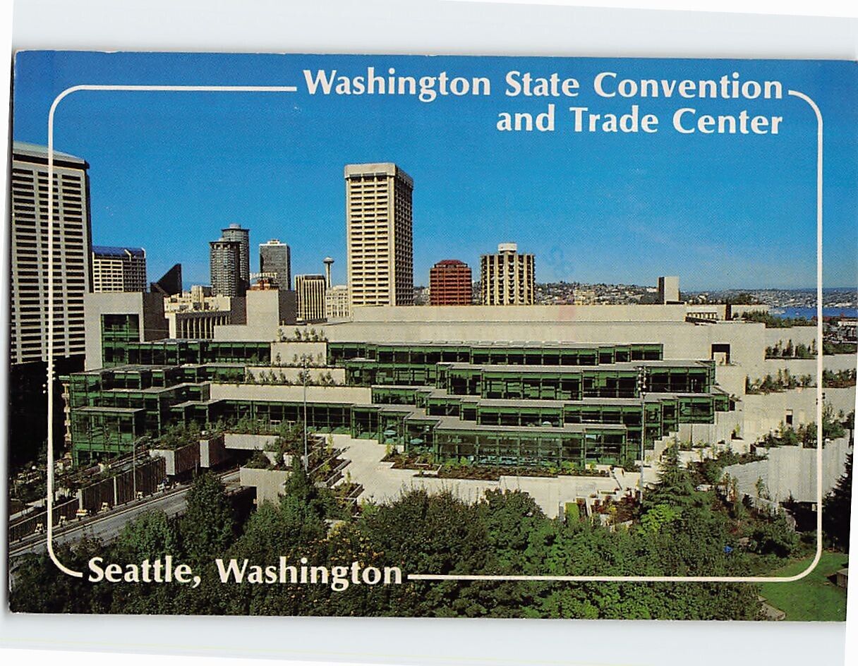 Postcard Washington State Convention and Trade Center Seattle Washington USA