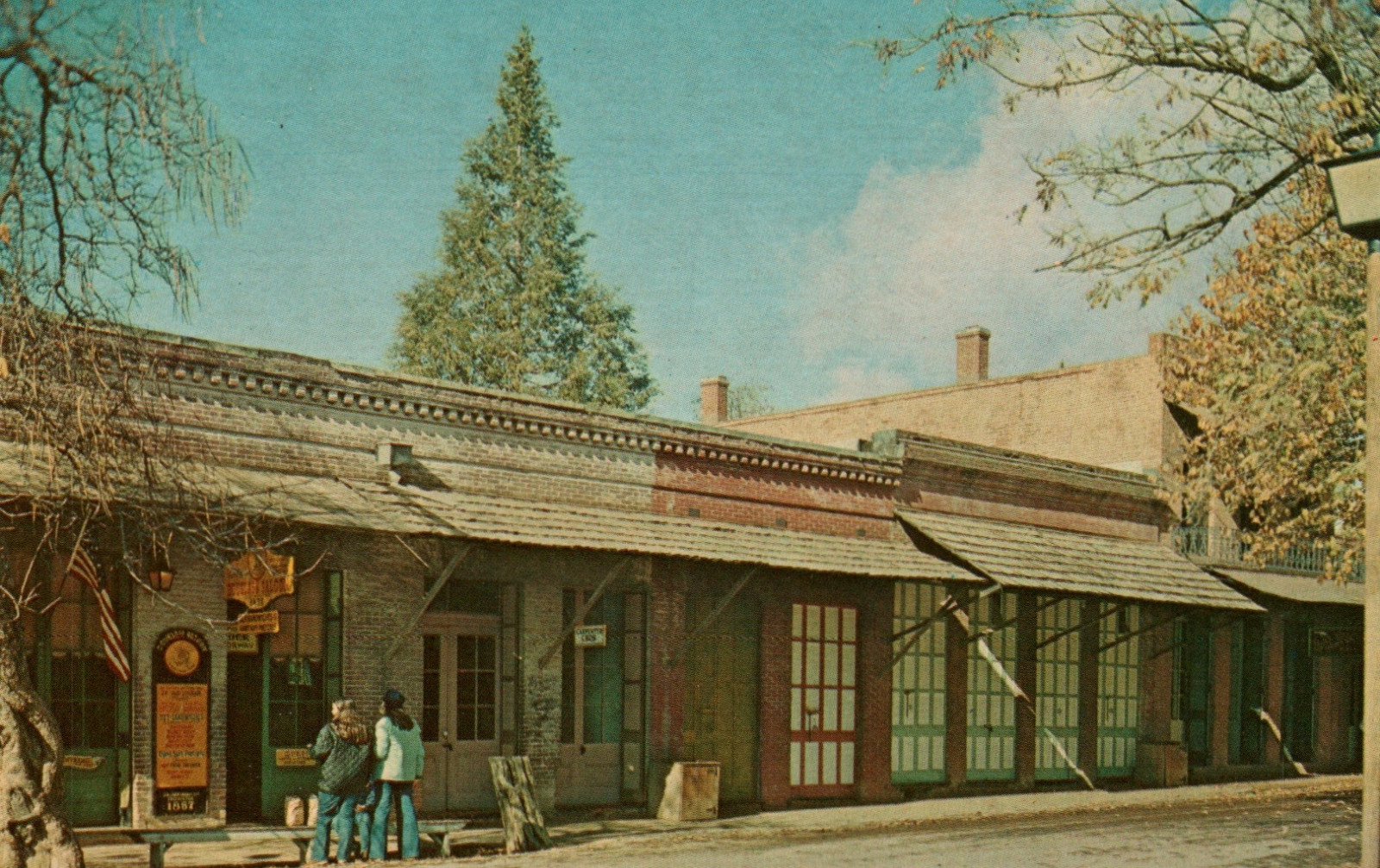 Vintage Postcard Stage Drivers Retreat Columbia State Park California Saloon