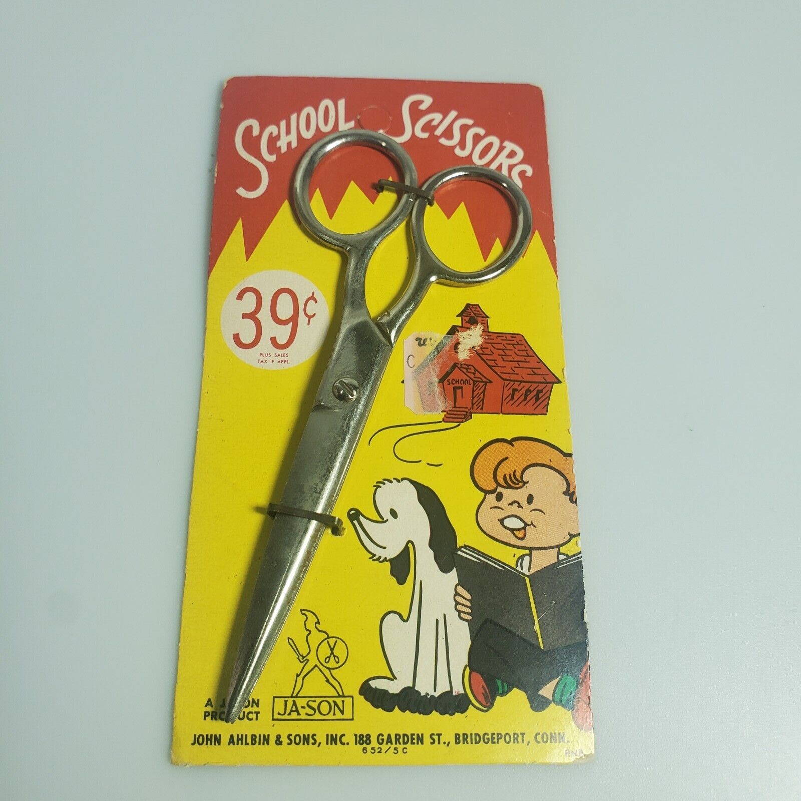 Ja-Son Product Vintage School Scissors John Ahlbin &  Sons Prop Display NOS