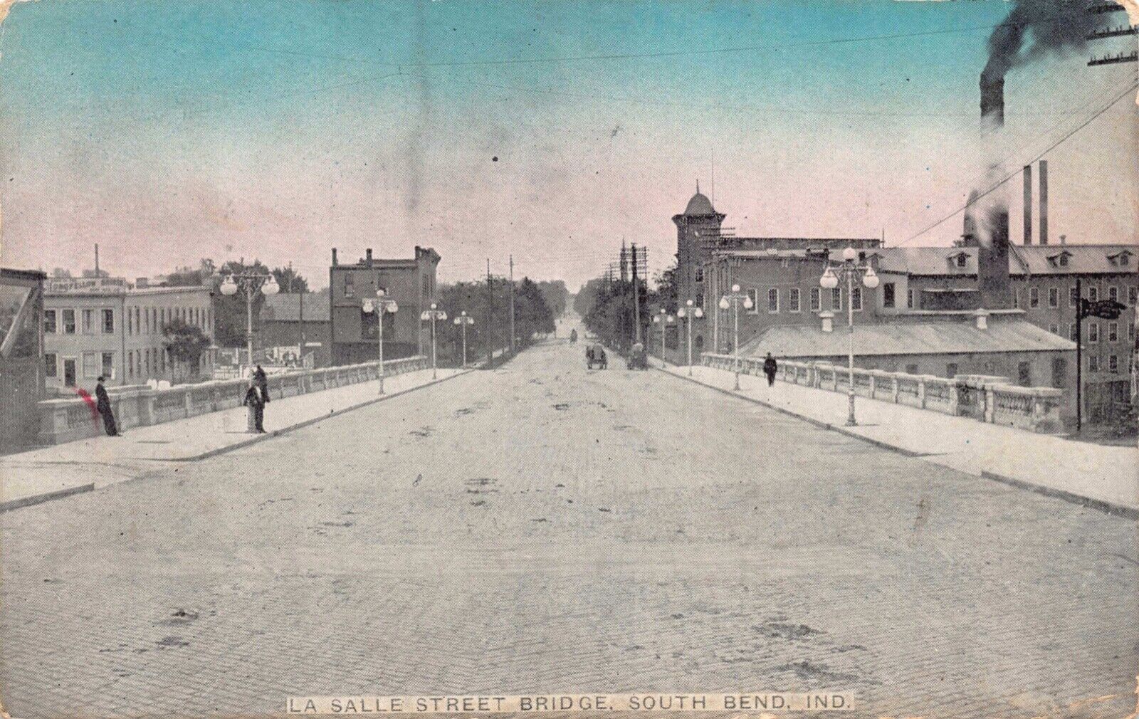 Postcard La Salle Street Bridge in South Bend, Indiana~124967