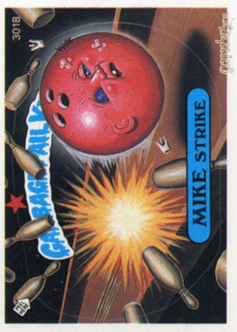 1987 Garbage Pail Kids 8th Series OS8 301B MIKE Strike