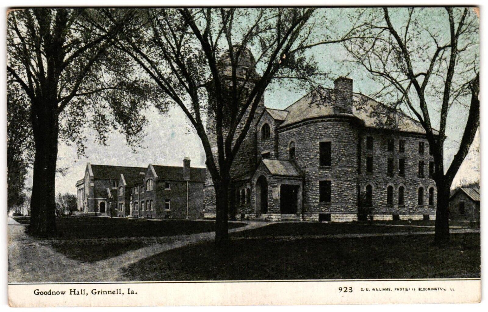 Goodnow Hall Grinnell College Oldest Building on Campus c1900 IA Posted Postcard