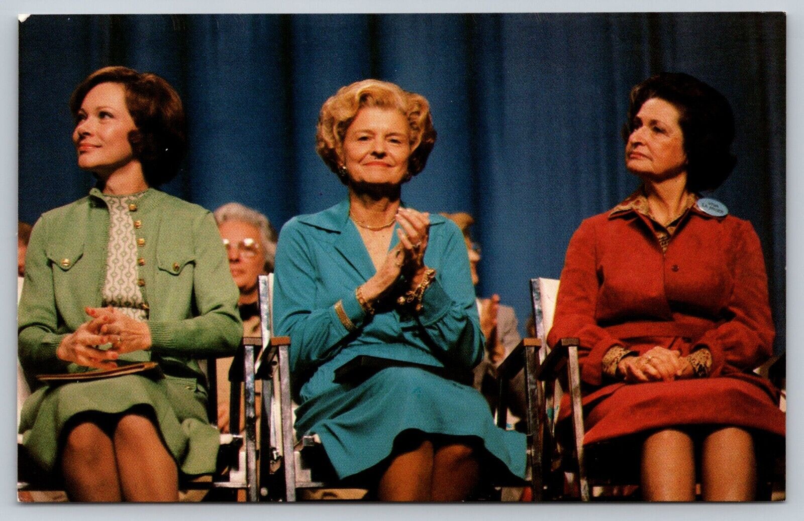 Vintage First Ladies Postcard - Carter, Johnson, Ford at Women's Conference