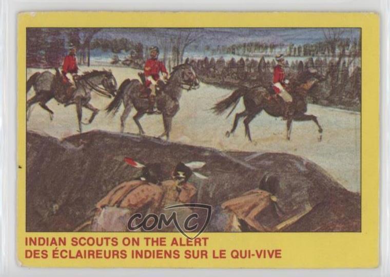 1973 O-Pee-Chee Royal Canadian Mounted Police Indian Scouts on the Alert #1 0t5