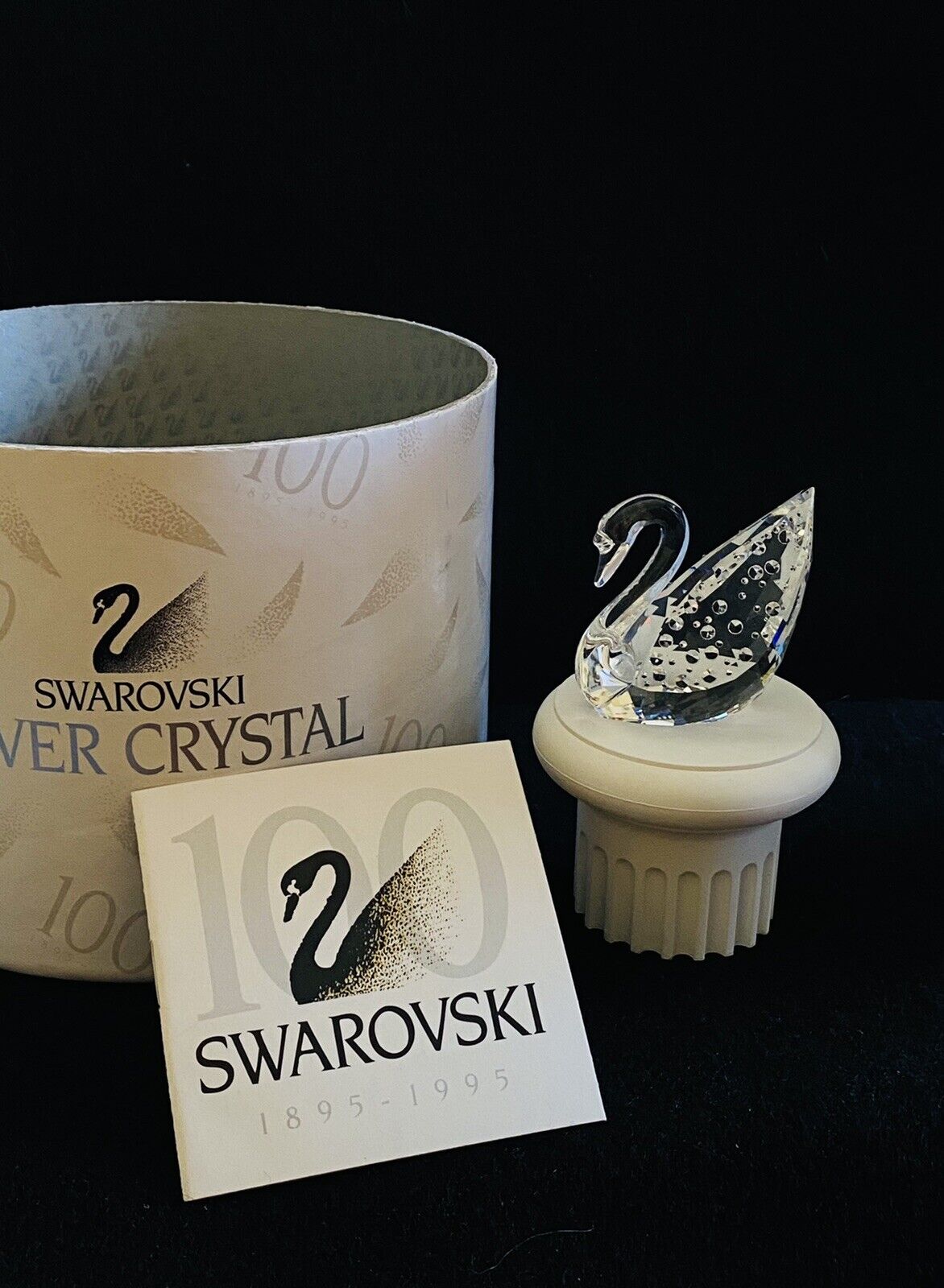 Swarovski Crystal Figurine Centenary Swan 3\