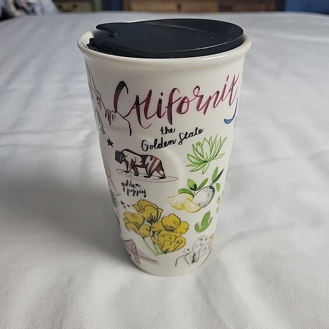 Starbucks Mug California The Golden State 10oz Ceramic Coffee Tumbler Cup 2016
