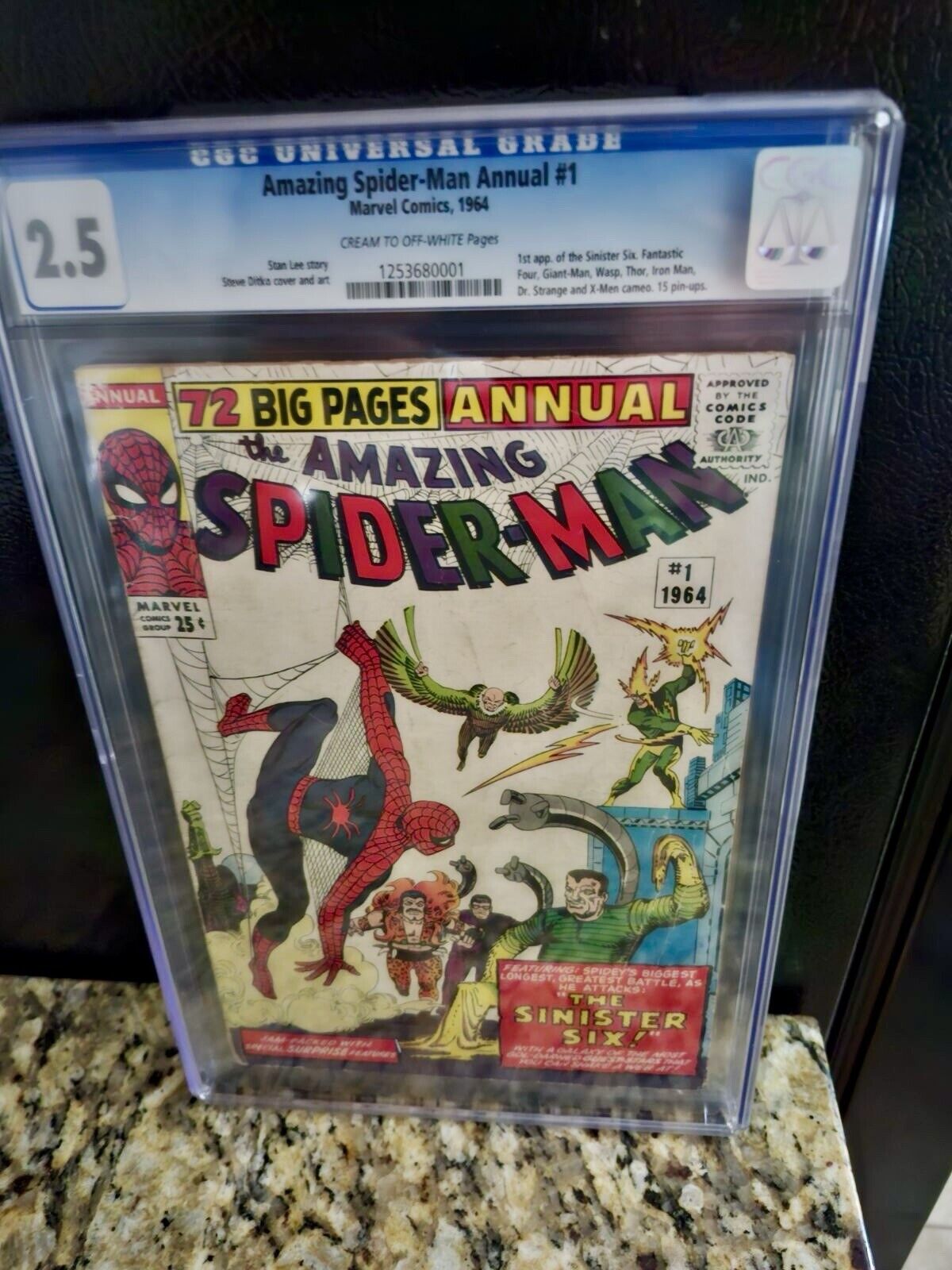 Amazing Spider-Man Annual #1 CGC 2.5 Marvel 1964 1st App Sinester Six