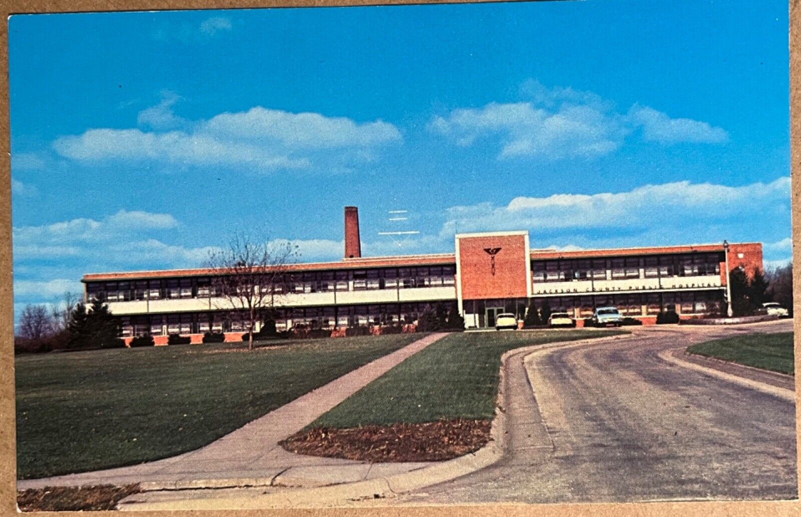 Maquoketa Iowa Jackson County Public Hospital Iowa Postcard c1960