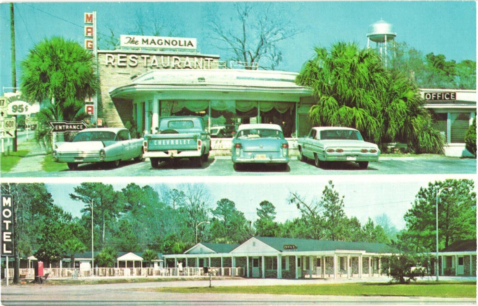 Hardeeville South Carolina The Magnolia Restaurant and Motel Postcard